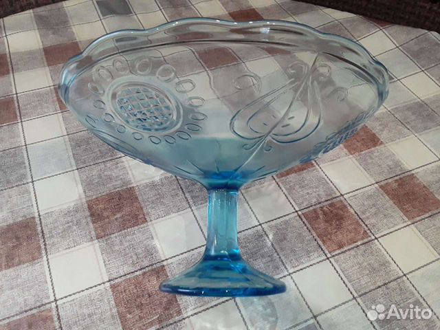 Ваза для фруктов на ножке СССР