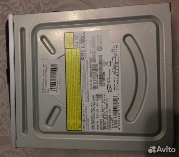 DVD/CD привод sony NEC