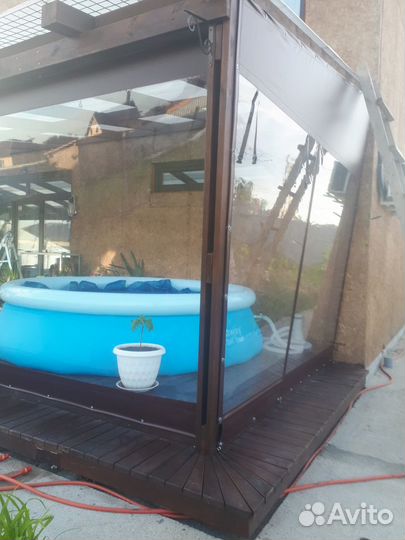 Мягкие окна дачу беседку веранду