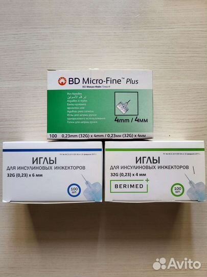 Иголки для шприц ручек 4 мм / 6 мм