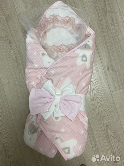 Конверт на выписку для девочки демисезонный