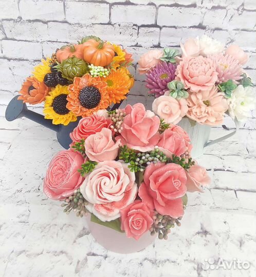 Букет-подарок из мыла ручной работы