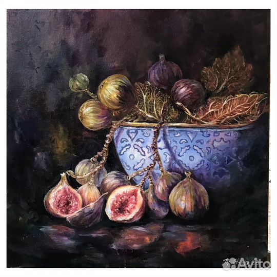 Картина маслом натюрморт фрукты