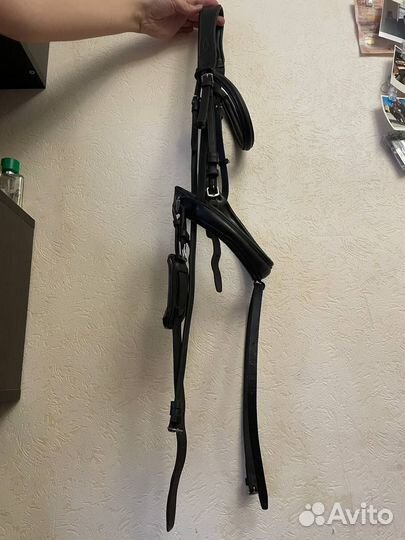 Уздечка для лошади коричневая Euroriding Германия