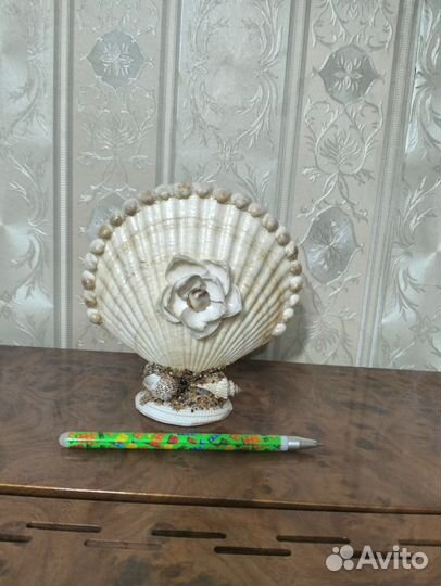 Подставка для салфеток из морских ракушек