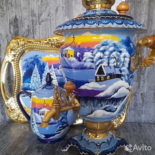 Самовар электрический расписной