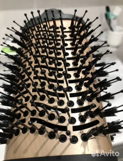 Фен щетка стайлер с брашингом для укладки 3в1