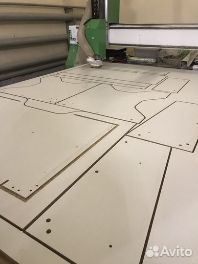 Фрезеровка фасадов, раскрой мдф, фанера на чпу