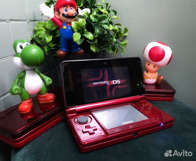 Прошитая Красная Nintendo 3DS 64GB