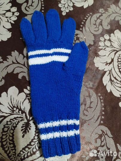 Перчатки из турецкой пряжи, ручная работа