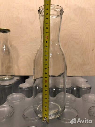 Бутылка стеклянная 1 литр для вина и соков