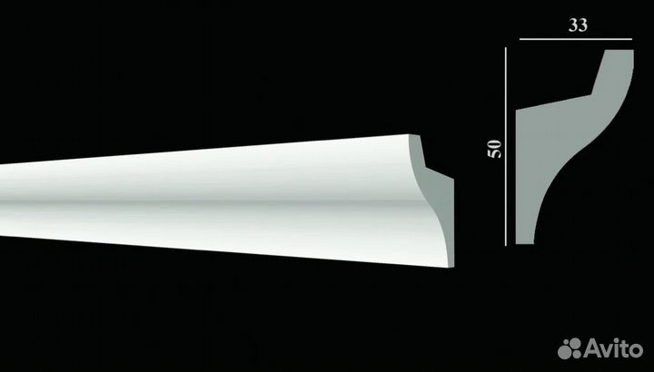 Потолочный карниз под LED подсветку