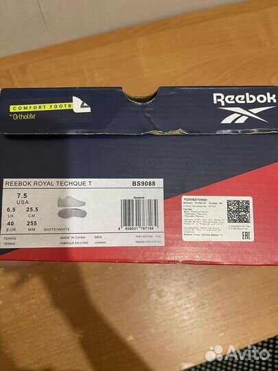 Кроссовки новые Reebok Royal Techque T