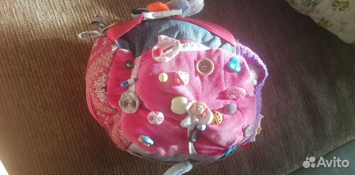 Бизиборд, мягкий мячик