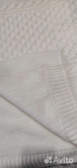 Плед детский вязаный с мехом + покрывало