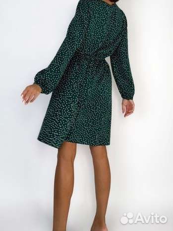 Платье в горошек 54 размер