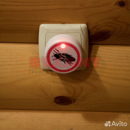 Ультразвуковой отпугиватель тараканов, 220В rexant