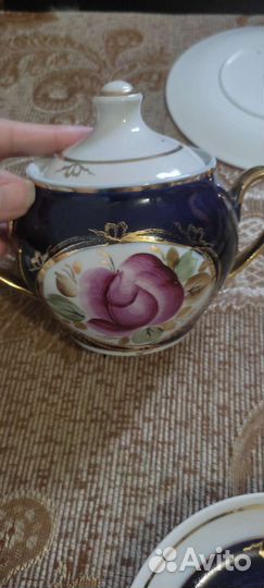 Чайные пары, сахарница. СССР