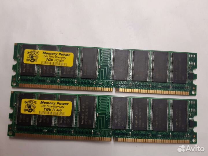 1GB pc 400.2штуки500руб