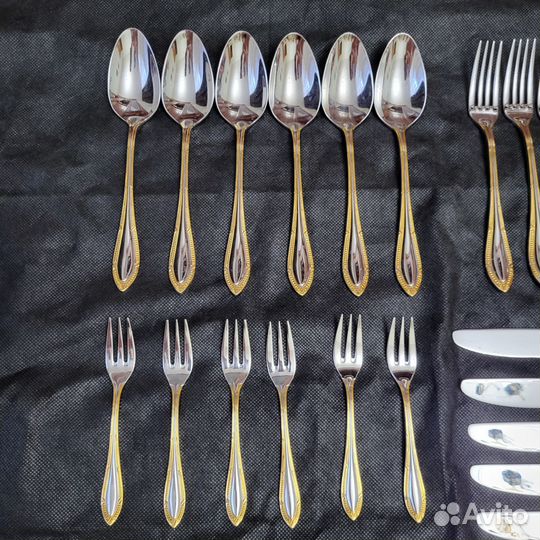 Столовые приборов Zepter сенатор 48 пр. золото