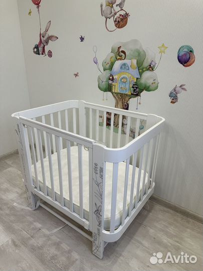 Кроватка-люлька mommy love Happy baby