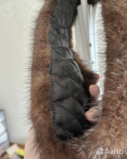 Повязка на голову из натурального меха норки