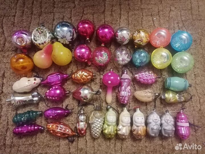 Елочные игрушки СССР