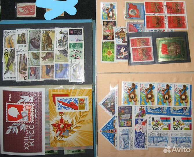 Чистые и гашёные марки СССР, импорт