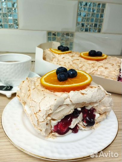 Меренговый рулет