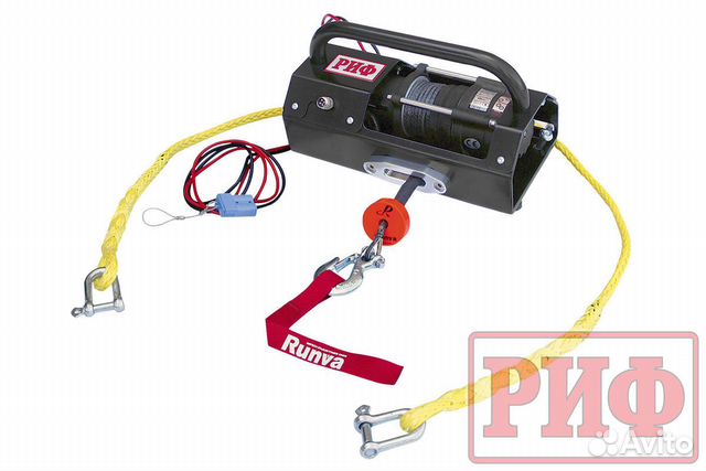 Лебёдка переносная риф 3500ASR c малой площадкой и