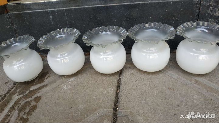 Плафоны для люстр СССР бу, 3 комплекта