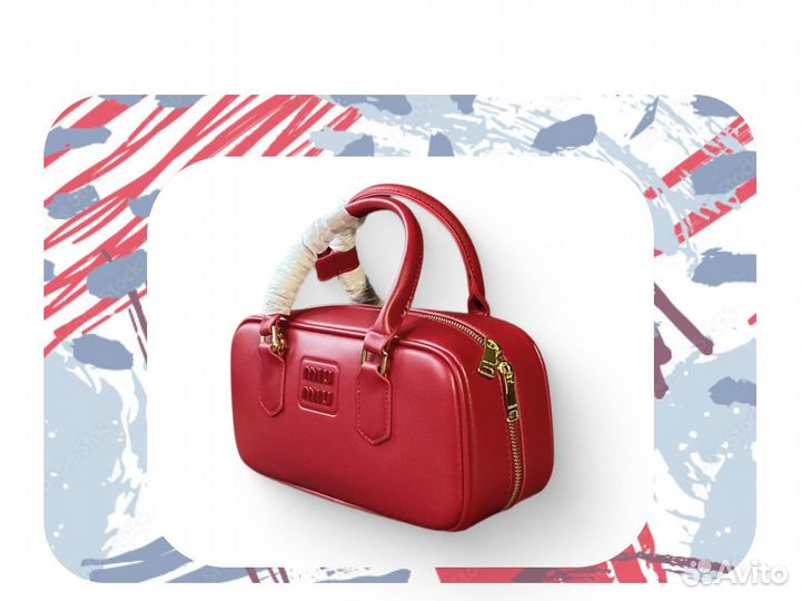 Сумка miumiu, красная