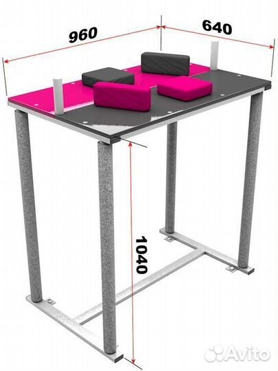 Стол для армрестлинга цельносварной 5.501