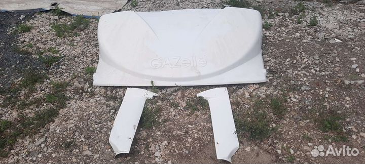 Спойлер на крышу газель