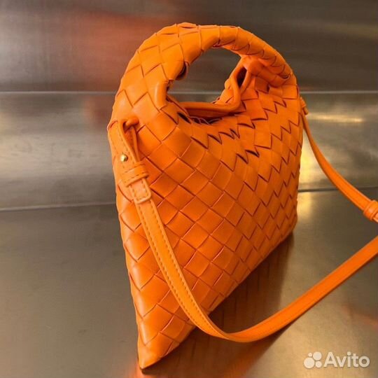 Сумка bottega veneta mini hop оранжевая