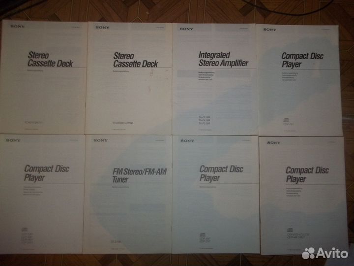 Мануалы. Denon Sony Technics Pioneer