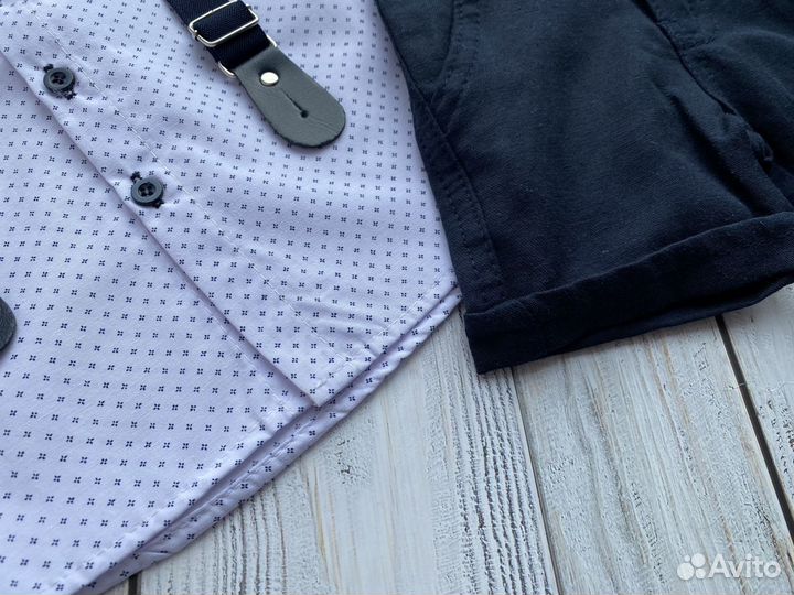 Шорты рубашка 86 92 98 104 110 122 128