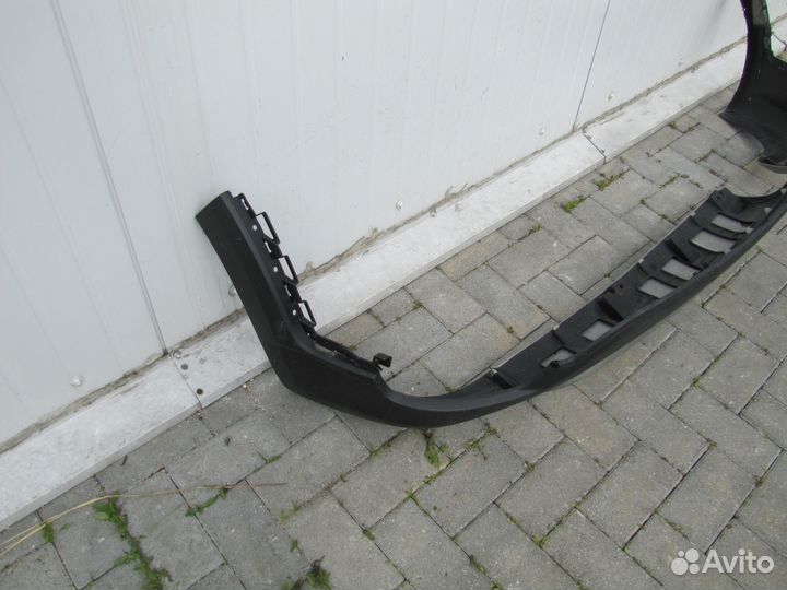 Kia Rio 4 X-Line бампер задний юбка 2017-2020