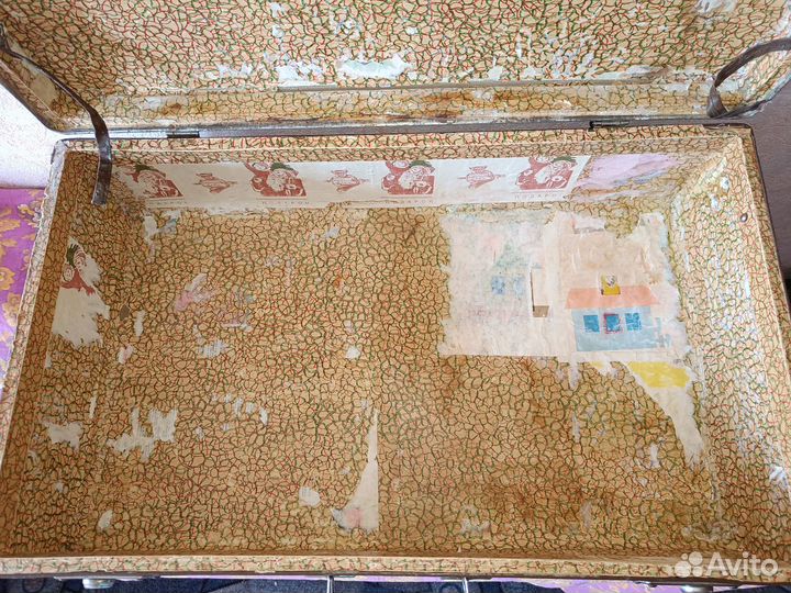 Чемодан СССР ретро 70х40х19 более 60 лет