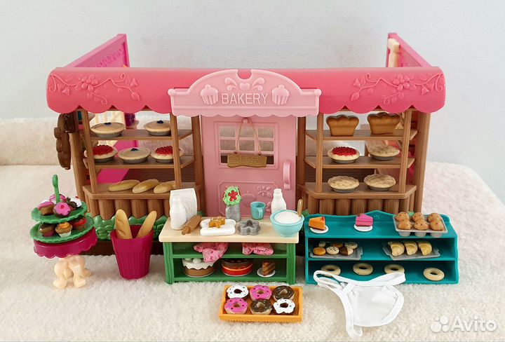 Sylvanian Families Woodzeez кафе магазин коляска