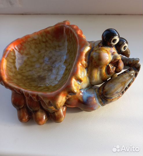 Пепельница керамическая краб