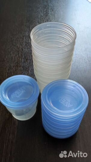 Набор контейнеров avent для хранения молока