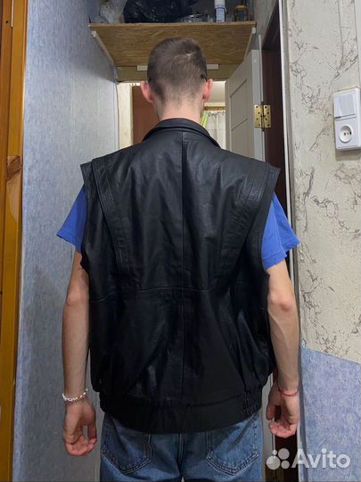 Жилет натуральная кожа