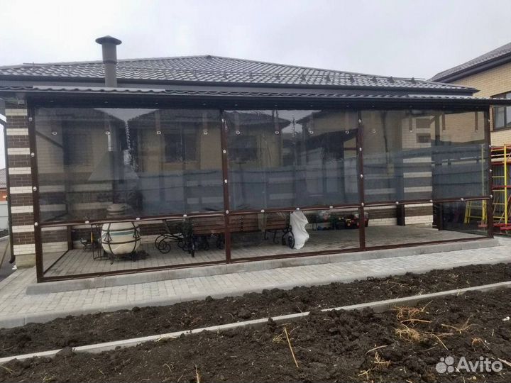 Мягкие окна для беседки, летней веранды, террасы