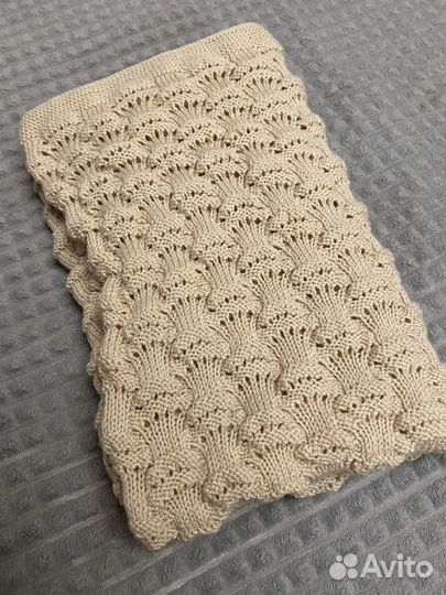 Плед детский вязаный ручная работа