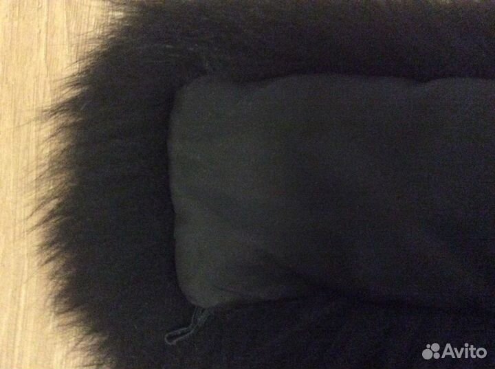 Натуральная опушка для капюшона 84 см