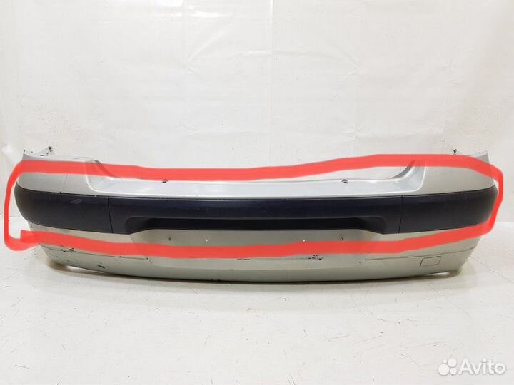 Накладки на задний бампер renault symbol