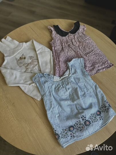 Вещи пакетом на девочку 80-86-92