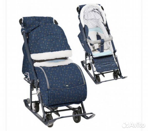 Коляска санки ника 7-1Б