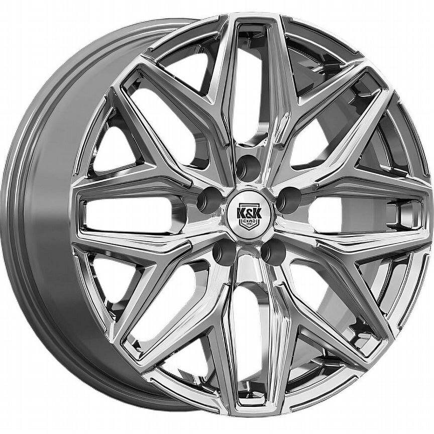 Диски K&K Ариус 7x17 5x108 ET40 D54.1 Дарк платинум